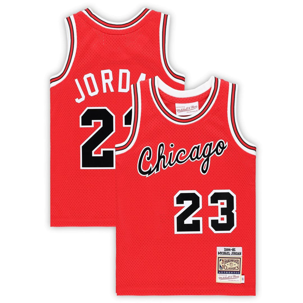 Michael Jordan Chicago Bulls Mitchell & Ness Infant 1984/ 85 Hardwood Classics Authentic Jersey - Red | NBA Fan Gear