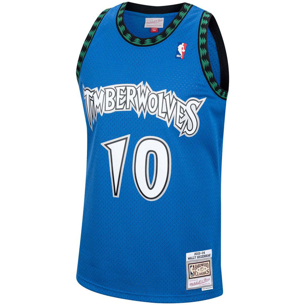 Wally Szczerbiak Minnesota Timberwolves Mitchell & Ness 2003/ 04 Hardwood Classics Swingman Jersey - Blue | NBA Fan Gear