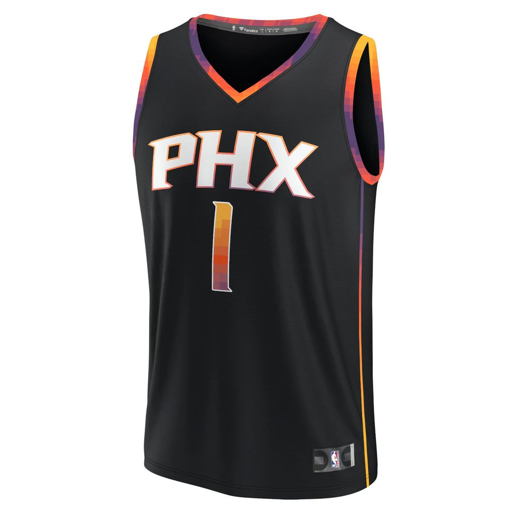 Devin Booker Phoenix Suns Fanatics Youth Fast Break Player Jersey - Statement Edition - Black | NBA Fan Gear