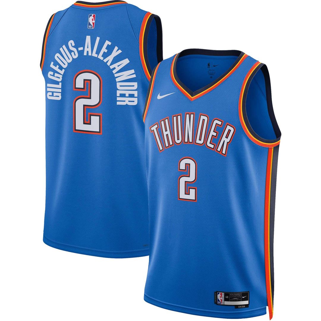 Shai Gilgeous-Alexander Oklahoma City Thunder Nike Unisex Swingman Jersey - Association Edition - White | NBA Fan Gear