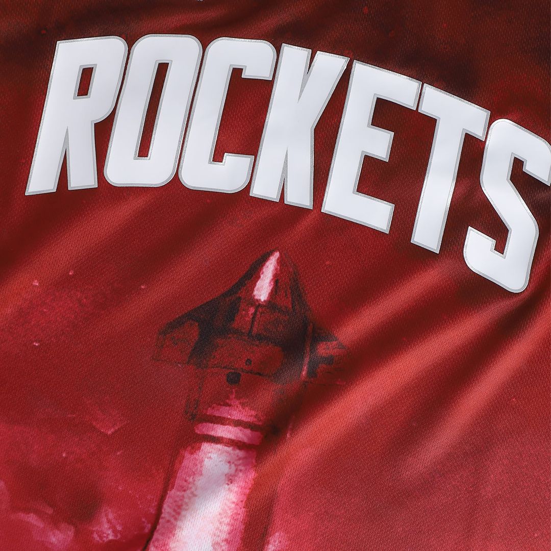 Houston Rockets NBA & KidSuper Studios by Fanatics Unisex Hometown Jersey - Red | NBA x KidSuper Fan Gear