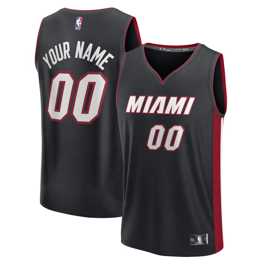 Miami Heat Fanatics Fast Break Custom Jersey - Icon Edition - Red | NBA Fan Gear