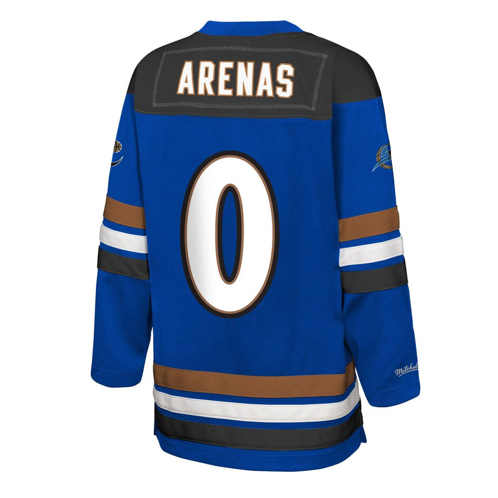 Gilbert Arenas Washington Wizards Mitchell & Ness Youth Maxxed Out 2.0 Fashion Hockey Jersey - Blue | NBA Fan Gear