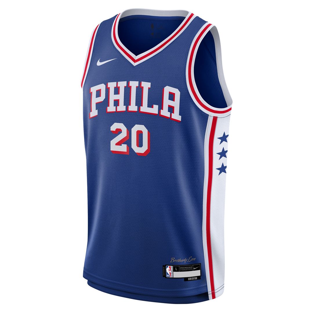 Jared McCain Philadelphia 76ers Nike Youth Swingman Jersey - Icon Edition - Royal | NBA Fan Gear