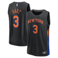 Josh Hart New York Knicks Fanatics Youth Fast Break Jersey - Statement Edition - Black | NBA Fan Gear