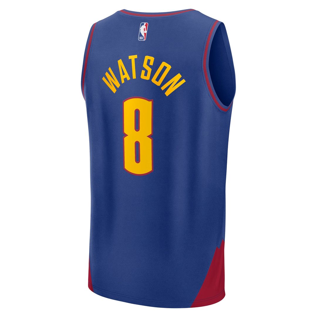 Peyton Watson Denver Nuggets Fanatics Fast Break Replica Player Jersey - Statement Edition - Blue | NBA Fan Gear