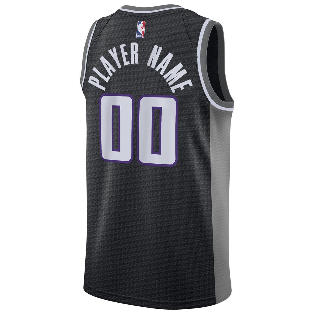 Sacramento Kings Nike Swingman Custom Jersey Black - Statement Edition | NBA Fan Gear