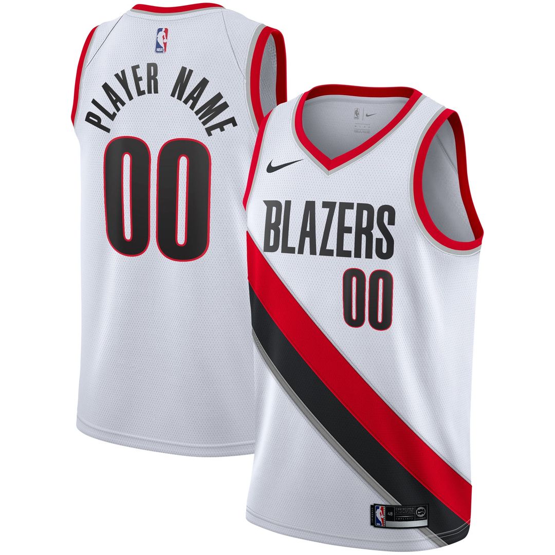 Portland Trail Blazers Nike 2020/ 21 Swingman Custom Jersey - Association Edition - White | NBA Fan Gear