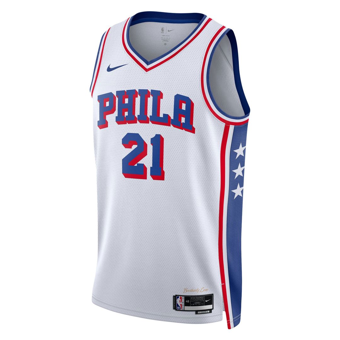 Joel Embiid Philadelphia 76ers Nike Unisex Swingman Jersey - Association Edition - White | NBA Fan Gear