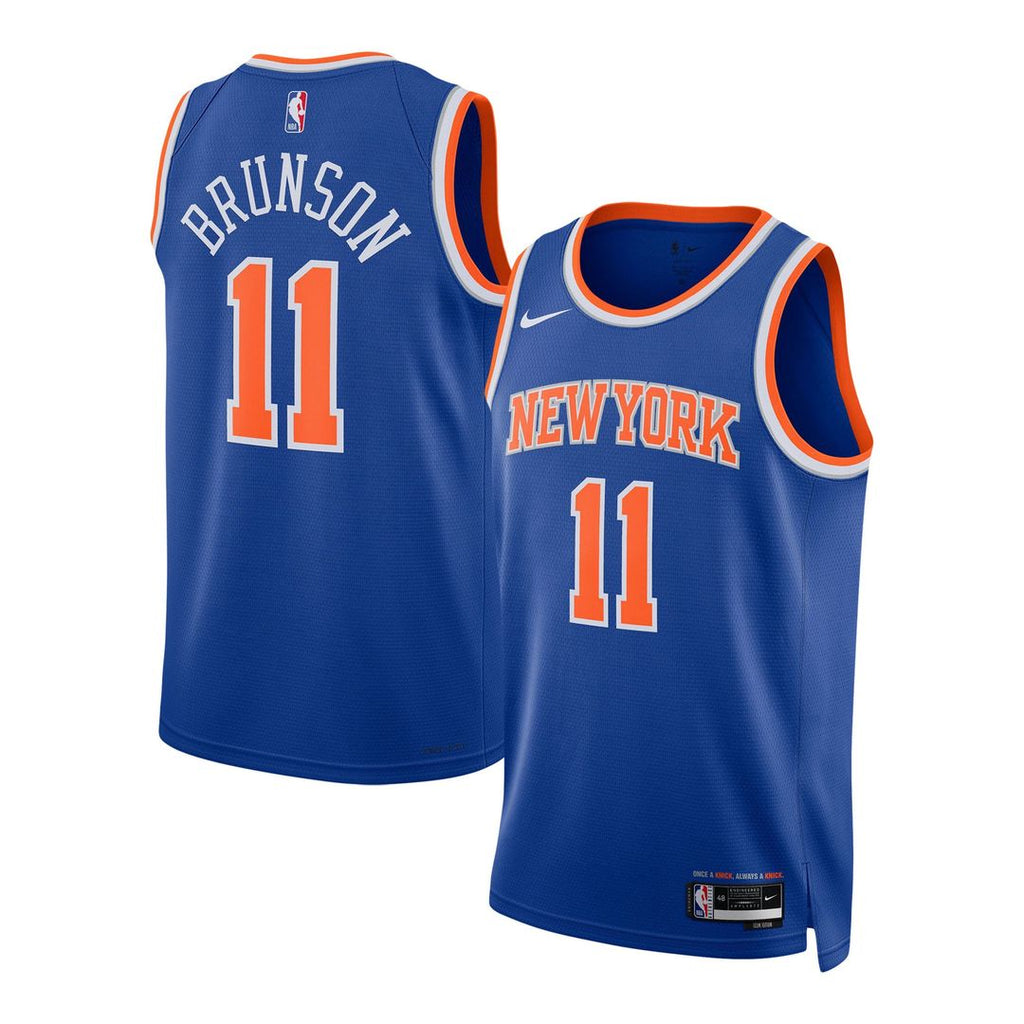 Jalen Brunson New York Knicks Nike Unisex Swingman Jersey - Icon Edition - Blue | NBA Fan Gear