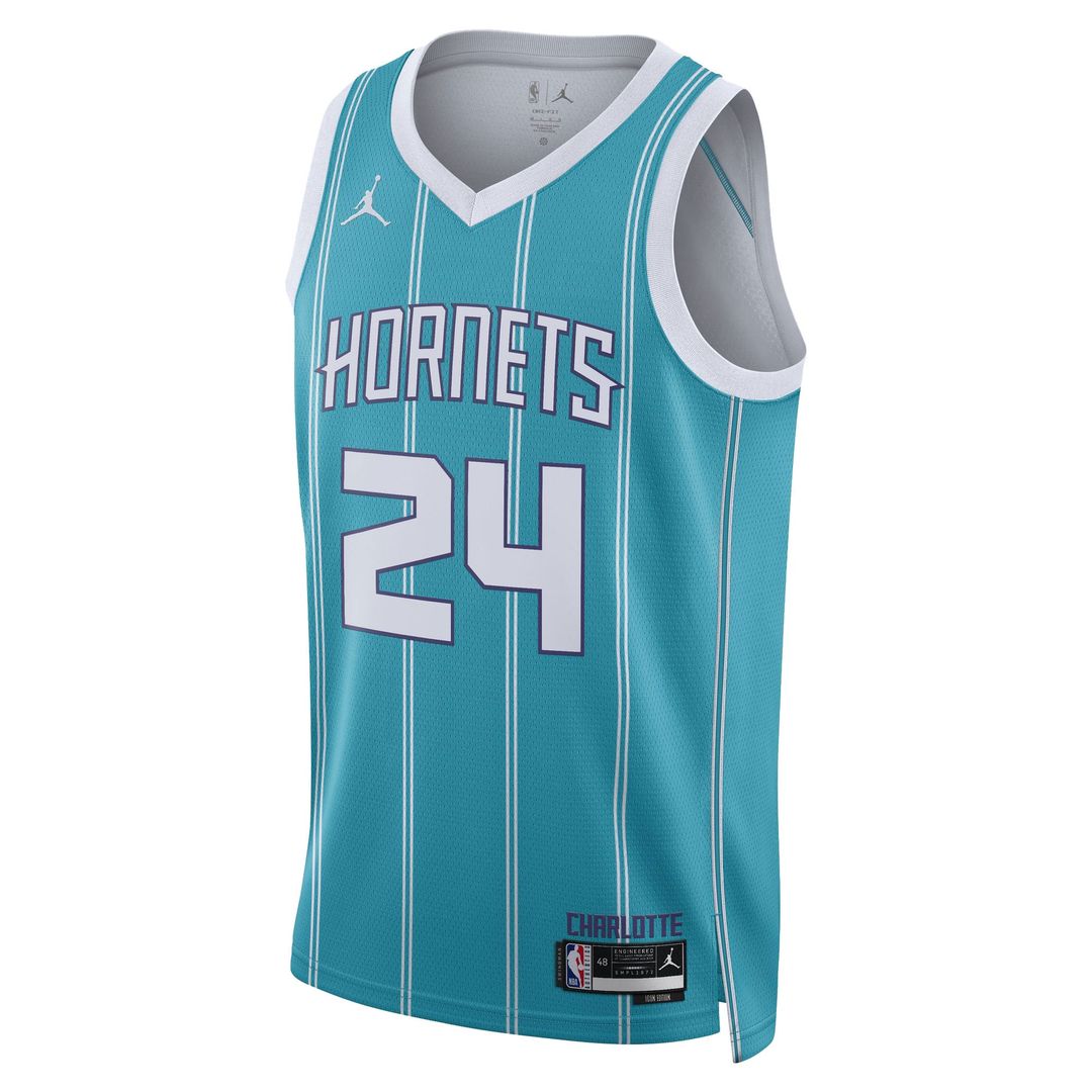 Brandon Miller Charlotte Hornets Nike Unisex NBA Draft Swingman Jersey - Icon Edition - Teal | Fan Gear