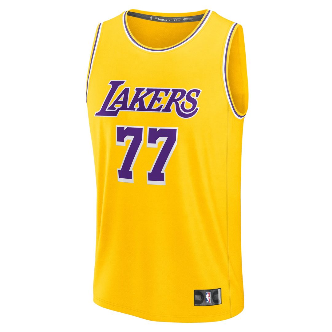 Luka Dončić Los Angeles Lakers Fanatics Youth Fast Break Replica Player Jersey - Gold | NBA Fan Gear