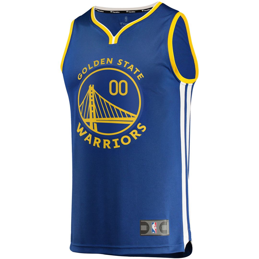 Golden State Warriors Fanatics Youth 2019/ 20 Fast Break Custom Replica Jersey Royal - Icon Edition | NBA Fan Gear