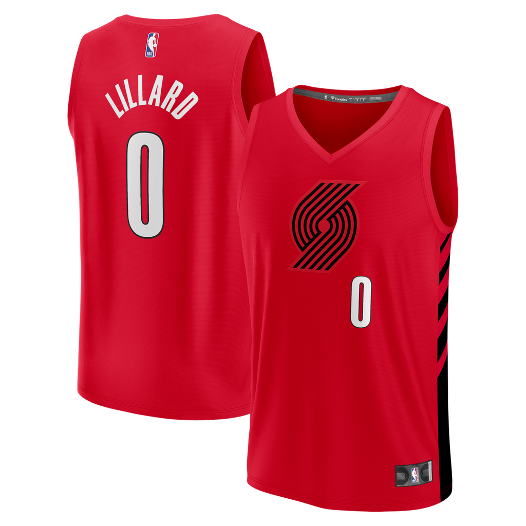 Damian Lillard Portland Trail Blazers Fanatics Fast Break Replica Jersey - Red - Statement Edition | NBA Fan Gear
