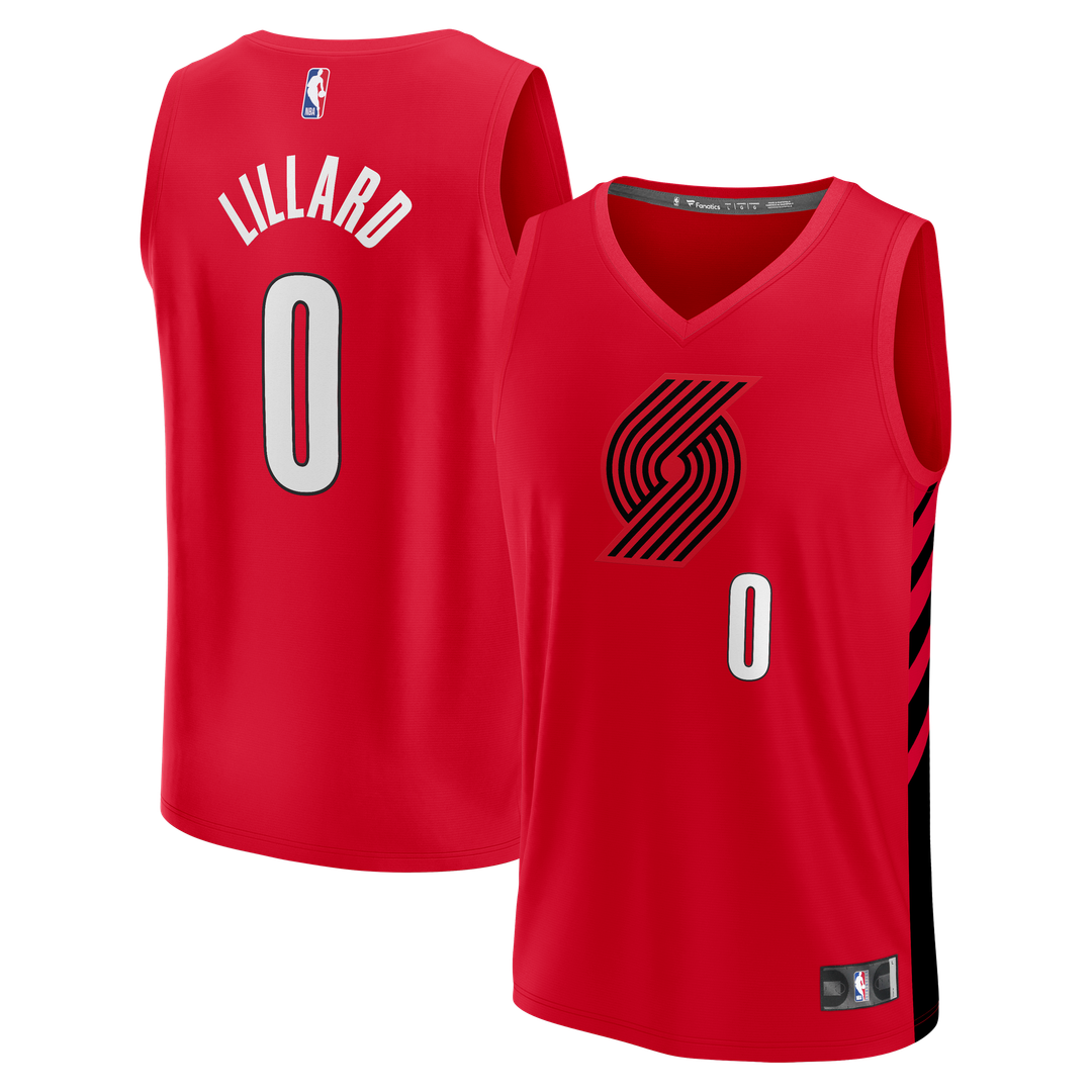 Damian Lillard Portland Trail Blazers Fanatics Fast Break Replica Jersey - Red - Statement Edition | NBA Fan Gear