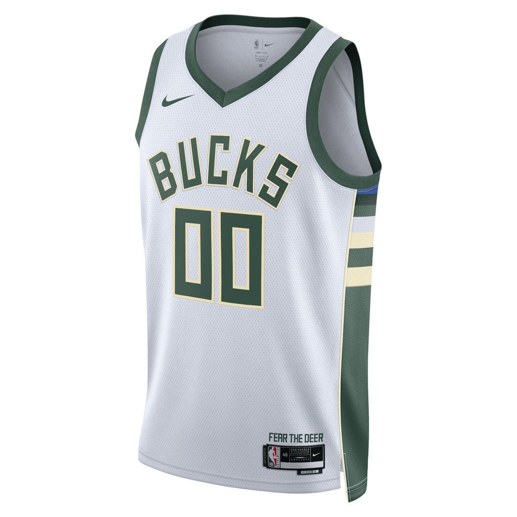 Milwaukee Bucks Nike Unisex Swingman Custom Jersey White - Association Edition | NBA Fan Gear
