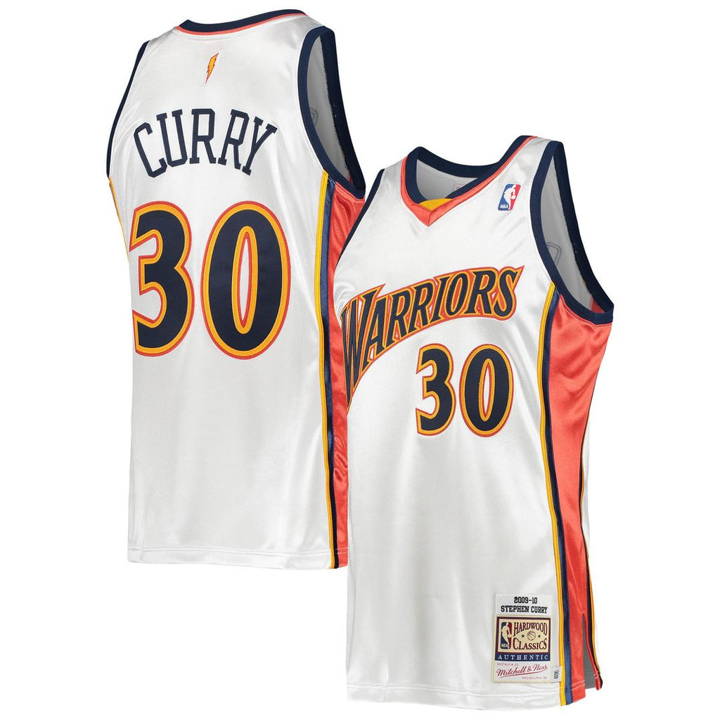 Stephen Curry Golden State Warriors Mitchell & Ness 2009/ 10 Hardwood Classics Authentic Jersey - White | NBA Fan Gear
