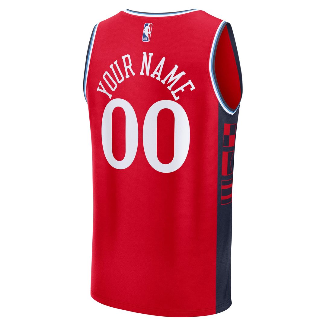 LA Clippers Fanatics Youth Fast Break Custom Replica Jersey - White - Association Edition | NBA Fan Gear