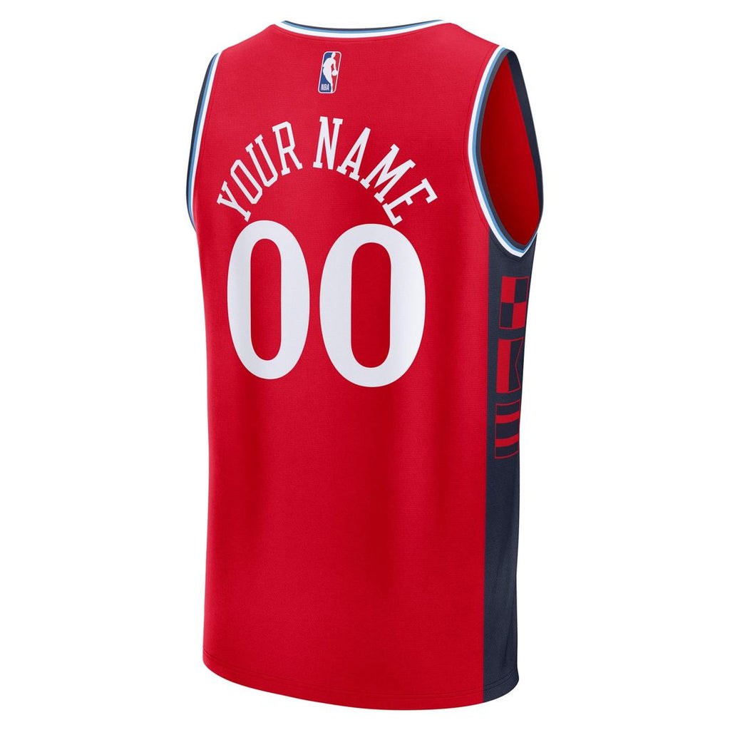 LA Clippers Fanatics Youth Fast Break Custom Replica Jersey - Navy - Icon Edition | NBA Fan Gear