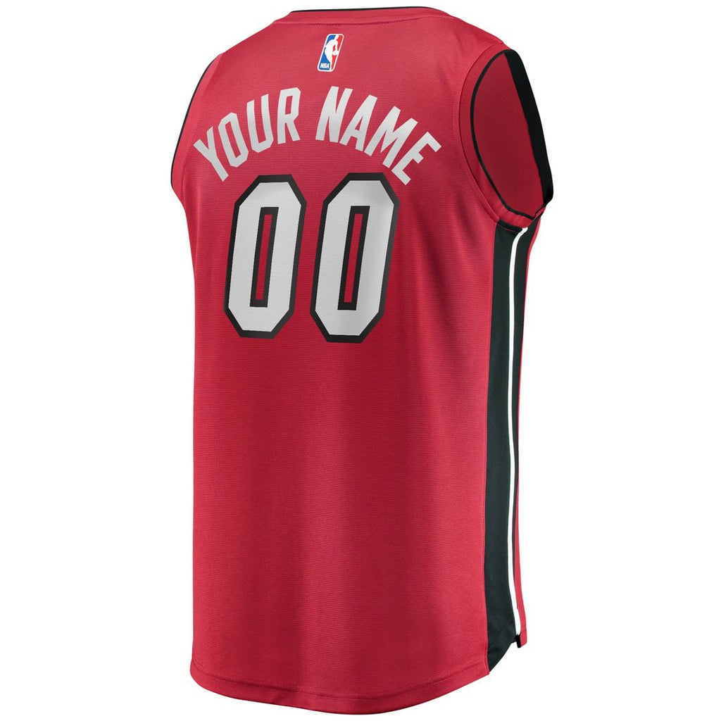 Miami Heat Fanatics Youth Fast Break Replica Custom Jersey Red - Statement Edition | NBA Fan Gear