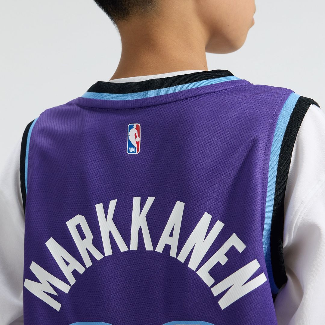 Lauri Markkanen Utah Jazz Fanatics Youth Fast Break Replica Jersey - Icon Edition - Purple | NBA Fan Gear