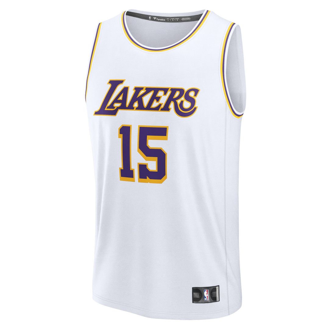 Austin Reaves Los Angeles Lakers Fanatics Fast Break Replica Player Jersey - Association Edition - White | NBA Fan Gear