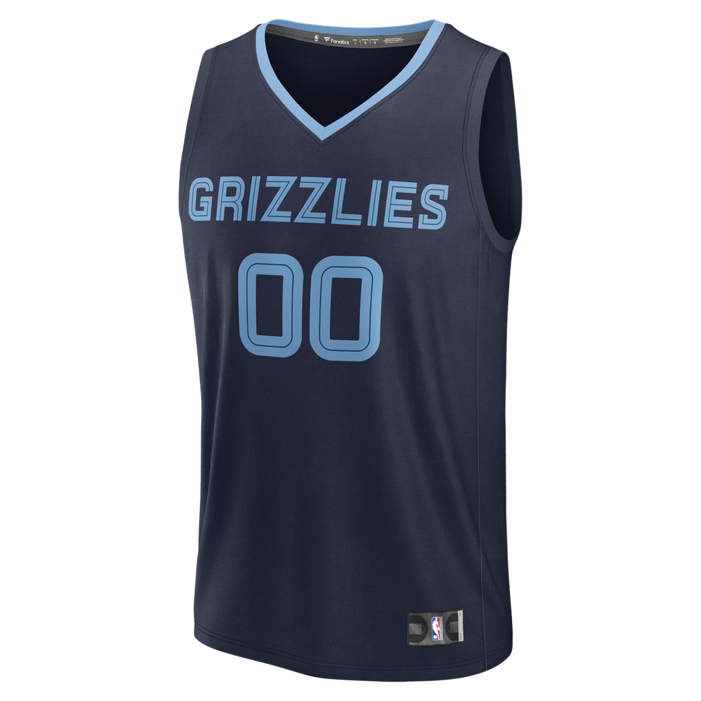Memphis Grizzlies Fanatics Youth Fast Break Custom Jersey - Icon Edition - Navy | NBA Fan Gear