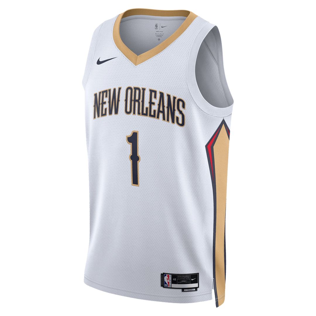 Zion Williamson New Orleans Pelicans Nike Unisex Swingman Jersey - Association Edition - White | NBA Fan Gear