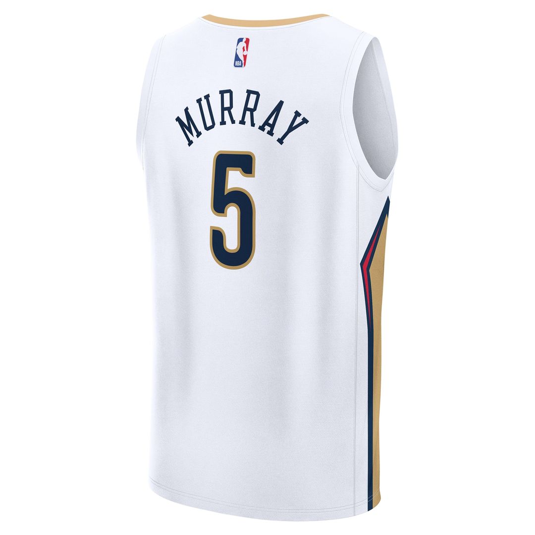 Dejounte Murray New Orleans Pelicans Fanatics Fast Break Replica Player Jersey - Association Edition - White | NBA Fan Gear