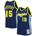 Carmelo Anthony Denver Nuggets Mitchell & Ness Hardwood Classics Swingman Jersey - Navy | NBA Fan Gear