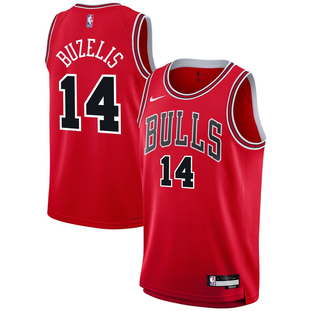 Matas Buzelis Chicago Bulls Nike Youth Swingman Jersey - Icon Edition - Red | NBA Fan Gear