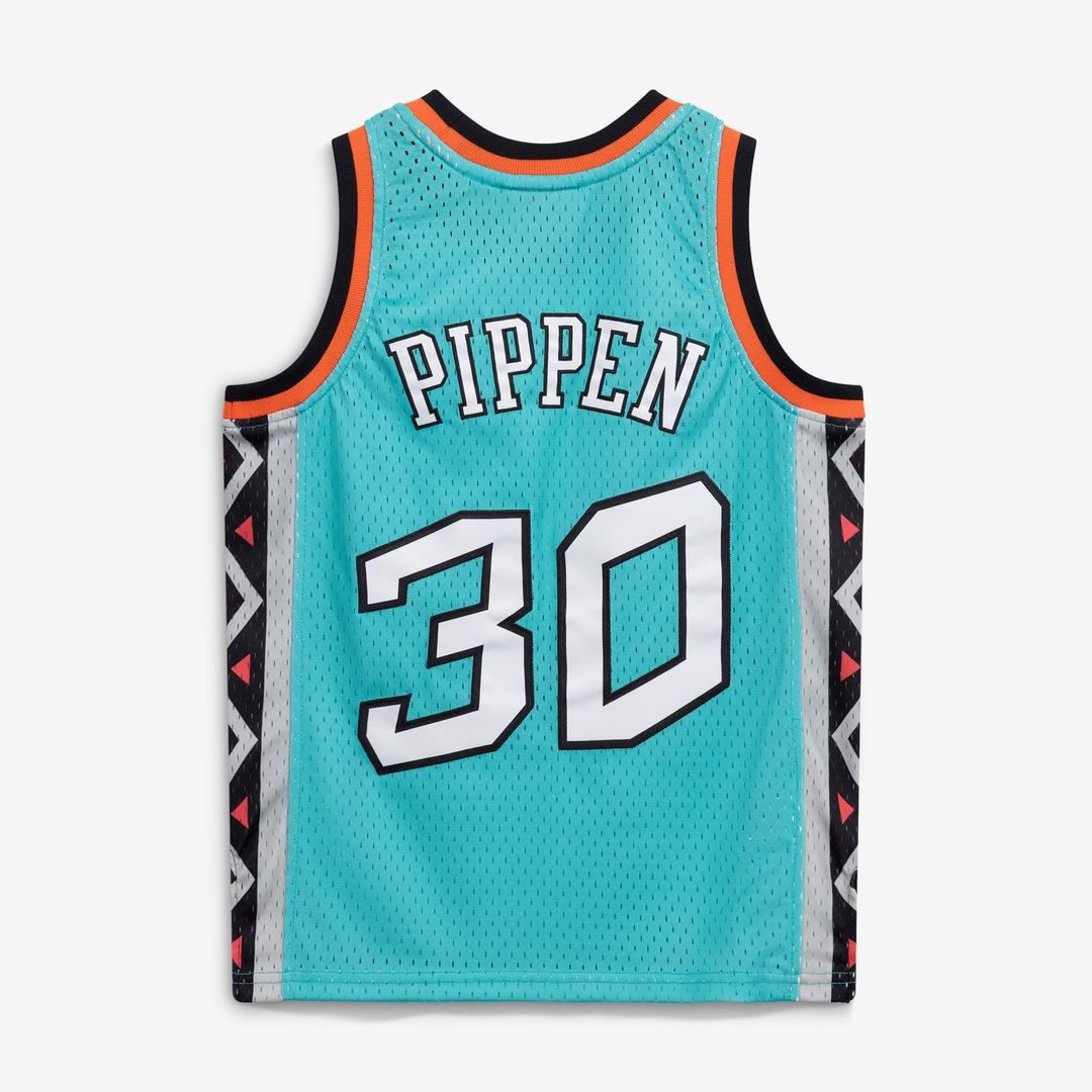 Scottie Pippen 1996 NBA All-Star Game Mitchell & Ness Youth Hardwood Classics Swingman Jersey - Teal | Fan Gear