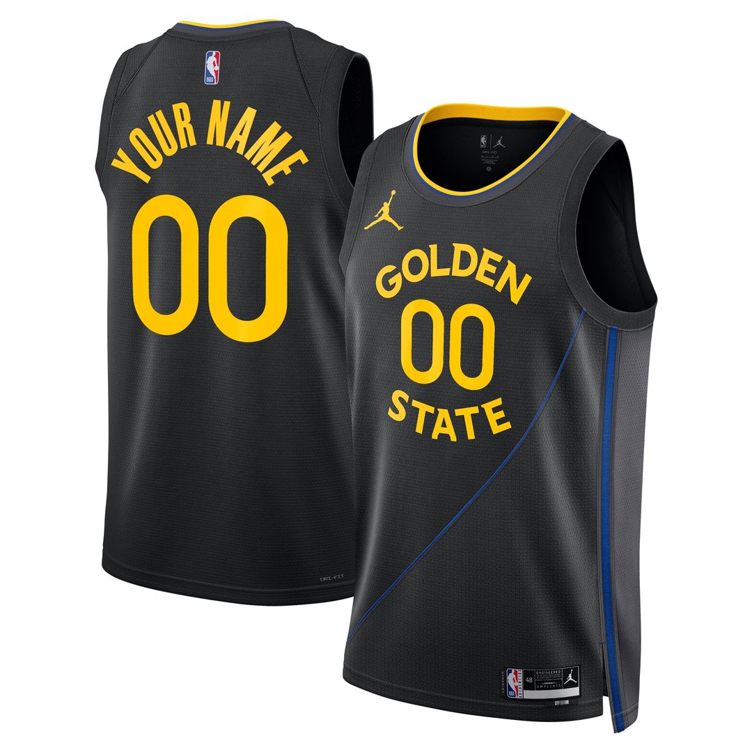 Golden State Warriors Jordan Brand Unisex 2024/ 25 Custom Swingman Jersey - Statement Edition - Black | NBA Fan Gear