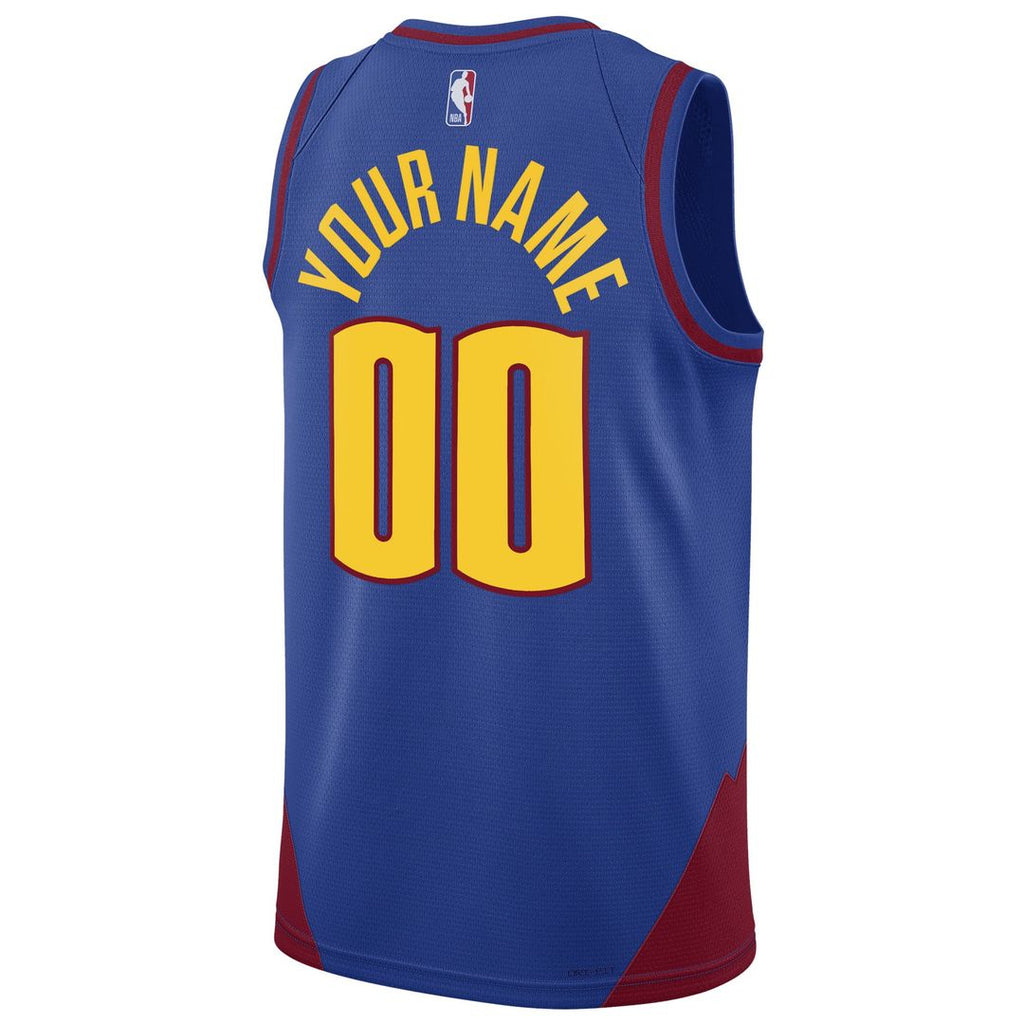 Denver Nuggets Jordan Brand Unisex 2022/ 23 Swingman Custom Jersey - Statement Edition - Blue | NBA Fan Gear