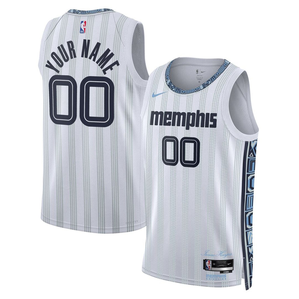 Memphis Grizzlies Nike Unisex 2025/ 26 City Edition Swingman Custom Jersey - White | NBA Fan Gear