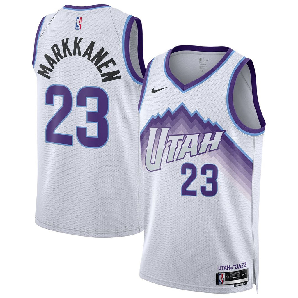 Lauri Markkanen Utah Jazz Nike Unisex Swingman Jersey - Association Edition - White | NBA Fan Gear