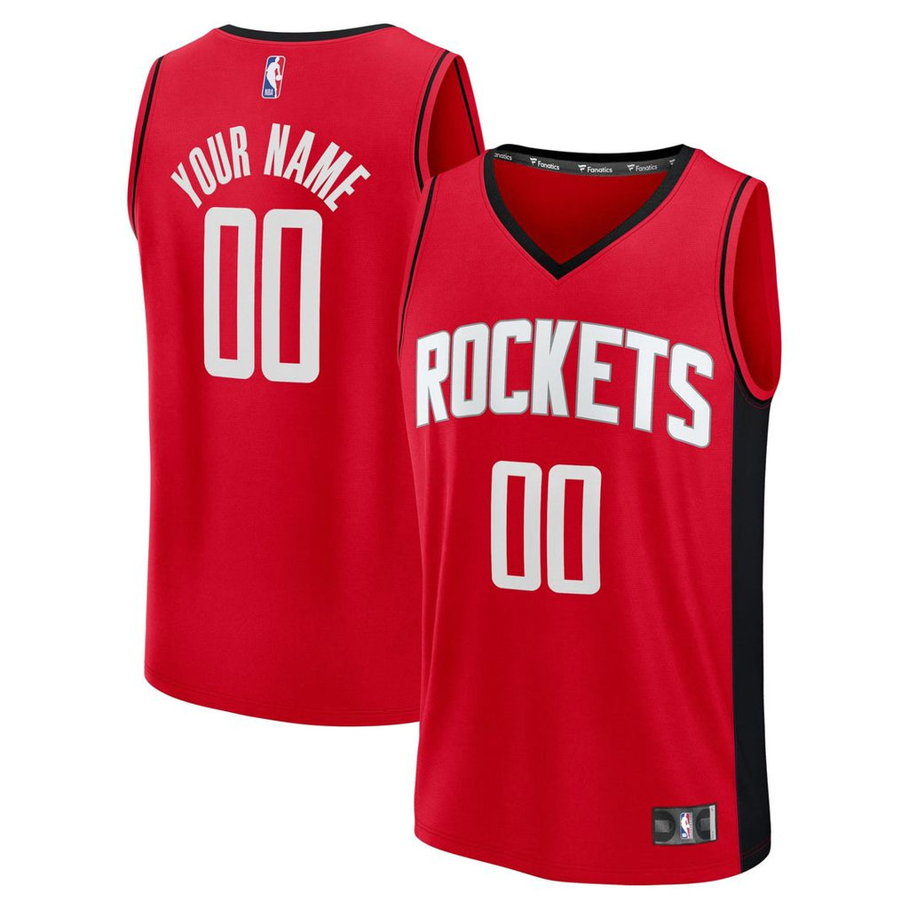 Houston Rockets Fanatics Fast Break Custom Jersey - Icon Edition - Red | NBA Fan Gear