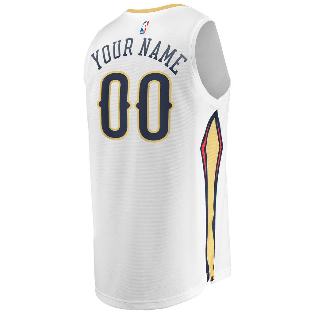 New Orleans Pelicans Fanatics Unisex Custom Fast Break Jersey - Association Edition - White | NBA Fan Gear