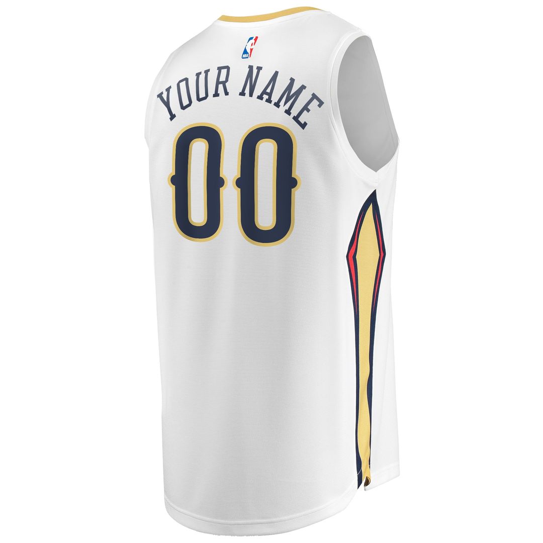 New Orleans Pelicans Fanatics Unisex Custom Fast Break Jersey - Association Edition - White | NBA Fan Gear