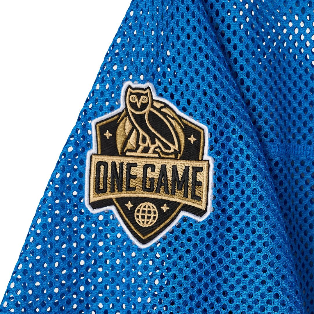 Oklahoma City Thunder OVO x NBA Mesh Football Fashion Jersey - Blue | October's Very Own Fan Gear