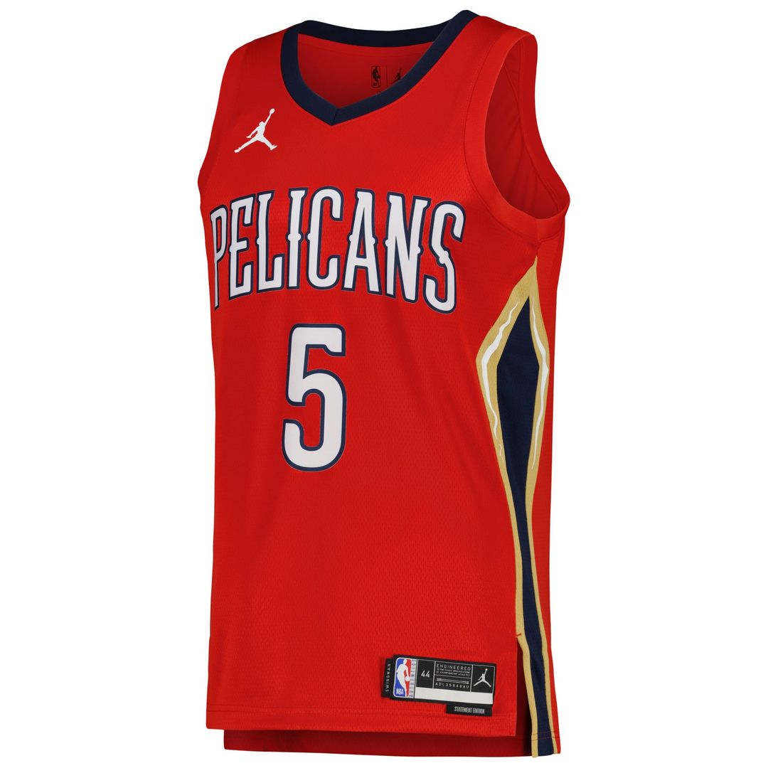 Herbert Jones New Orleans Pelicans Jordan Brand Unisex Swingman Jersey - Statement Edition - Red | NBA Fan Gear