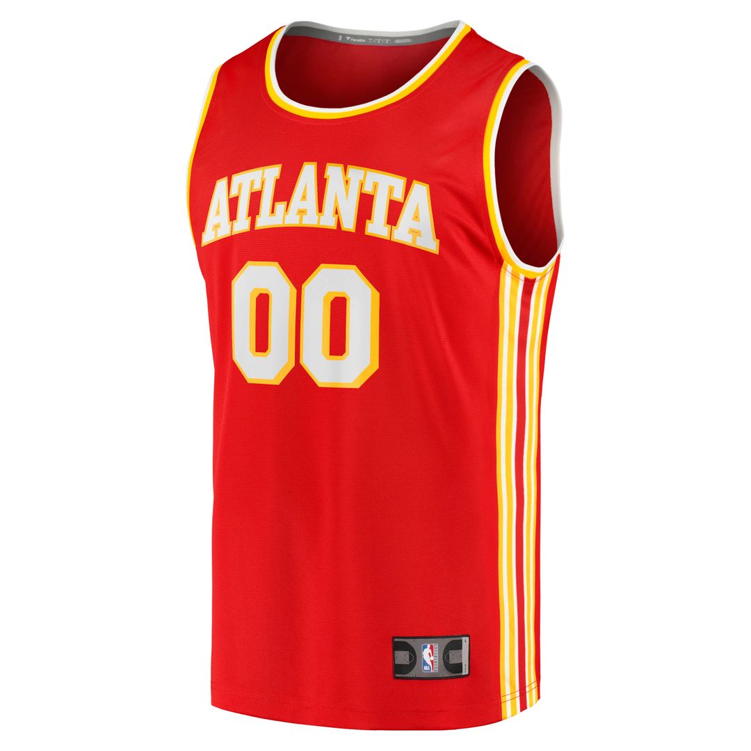 Atlanta Hawks Fanatics Fast Break Replica Custom Jersey - Icon Edition - Red | NBA Fan Gear