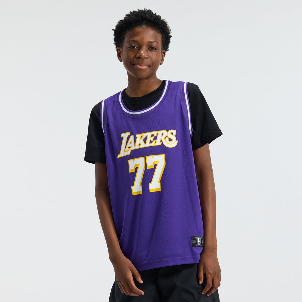 Luka Dončić Los Angeles Lakers Fanatics Youth Fast Break Jersey - Statement Edition - Purple | NBA Fan Gear