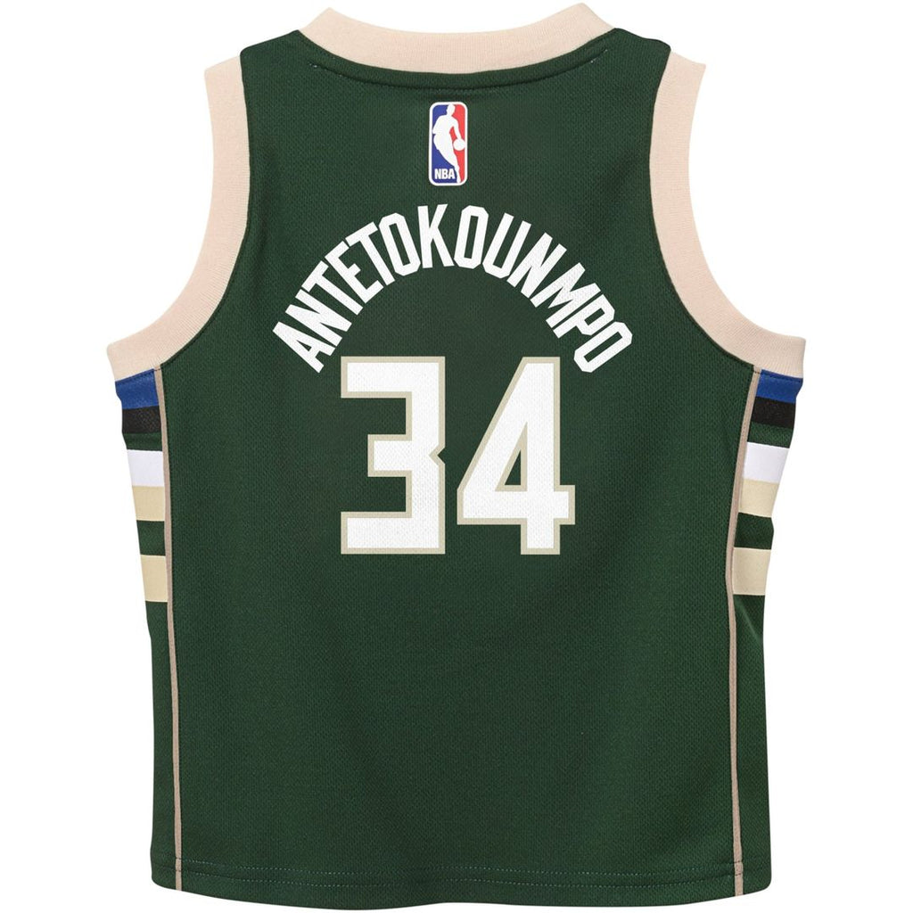 Giannis Antetokounmpo Milwaukee Bucks Nike Preschool Swingman Player Jersey - Icon Edition - Hunter Green | NBA Fan Gear