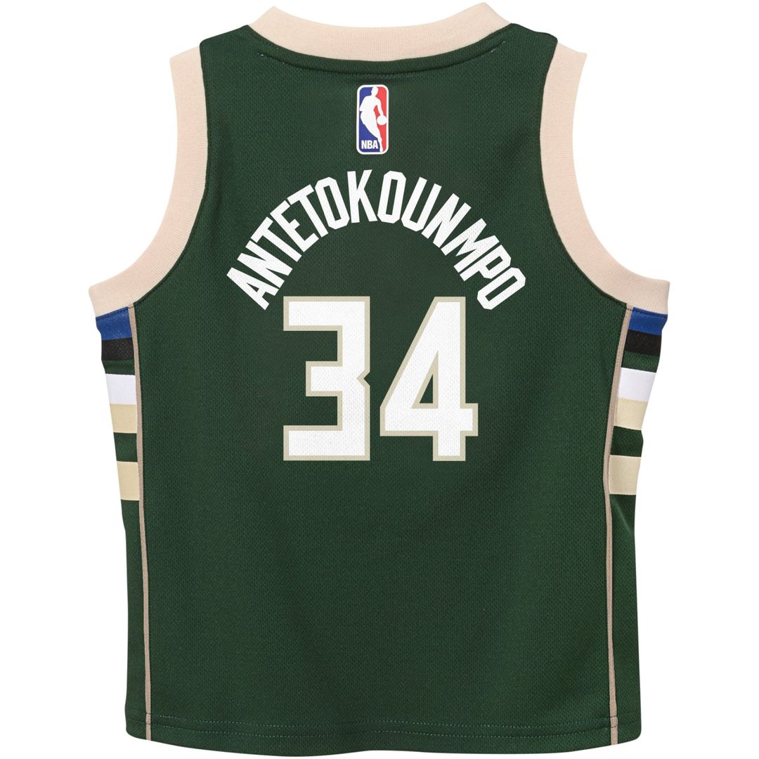 Giannis Antetokounmpo Milwaukee Bucks Nike Preschool Swingman Player Jersey - Icon Edition - Hunter Green | NBA Fan Gear