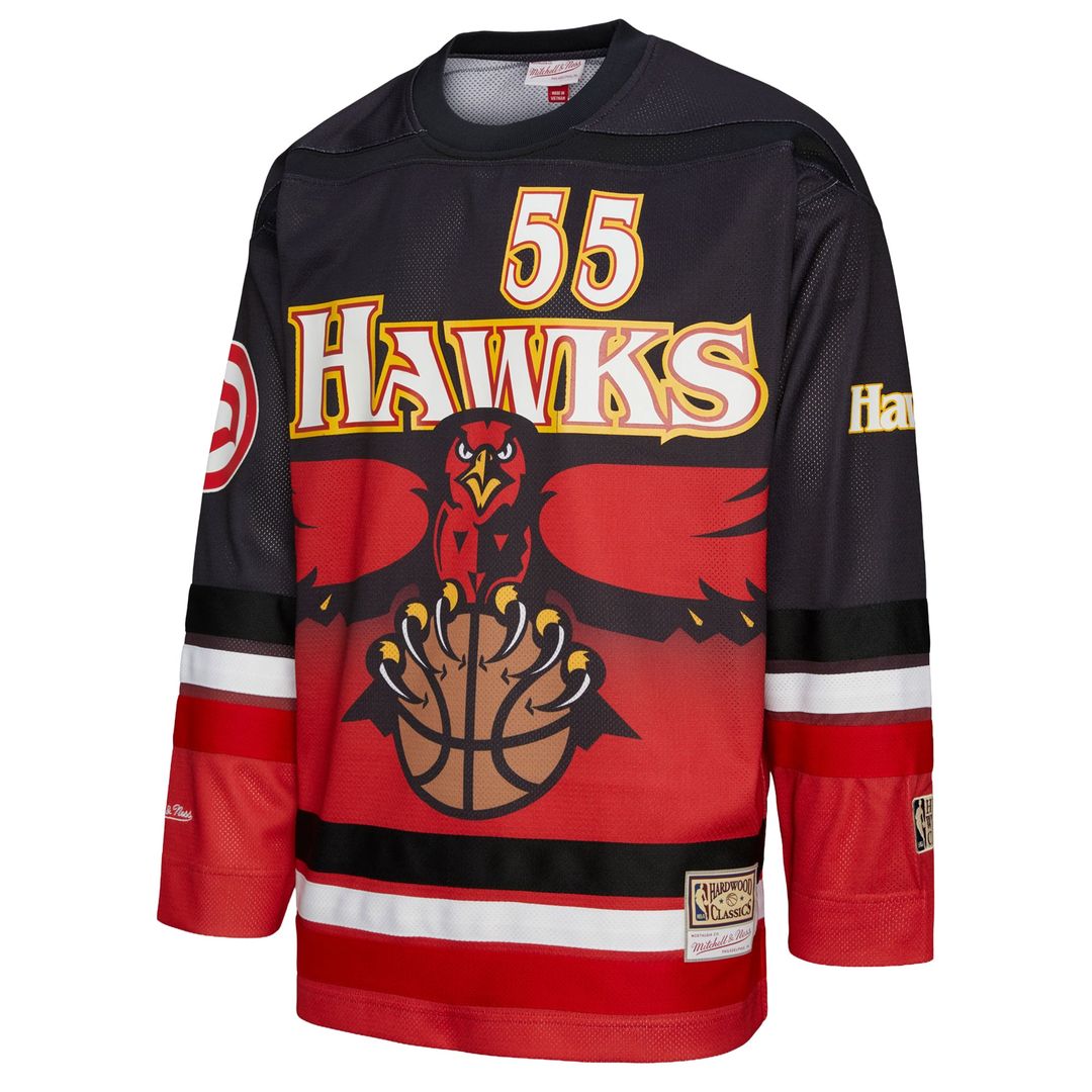 Dikembe Mutombo Atlanta Hawks Mitchell & Ness Unisex Maxxed Out Fashion Hockey Jersey - Red | NBA Fan Gear