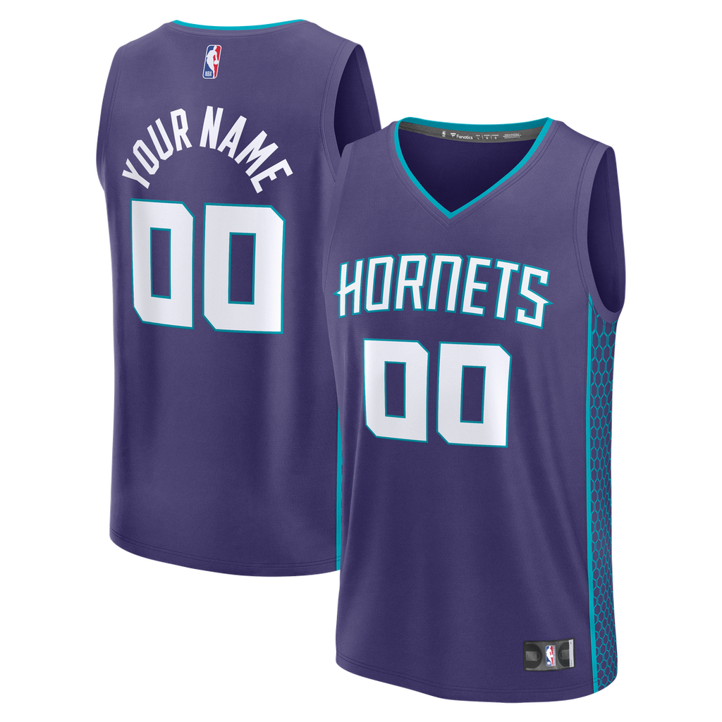 Charlotte Hornets Fanatics Fast Break Custom Jersey - Icon Edition - Purple | NBA Fan Gear