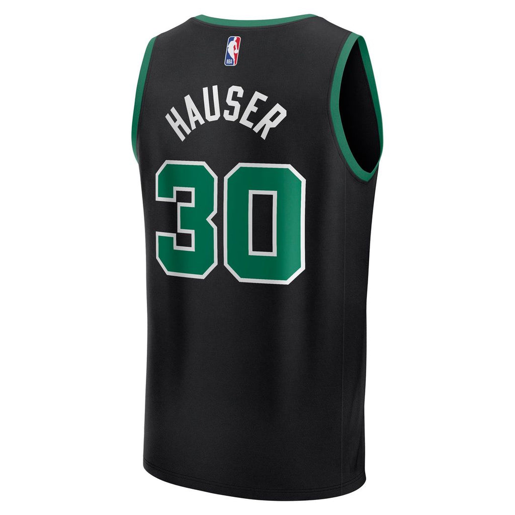 Sam Hauser Boston Celtics Fanatics Fast Break Replica Player Jersey - Statement Edition - Black | NBA Fan Gear
