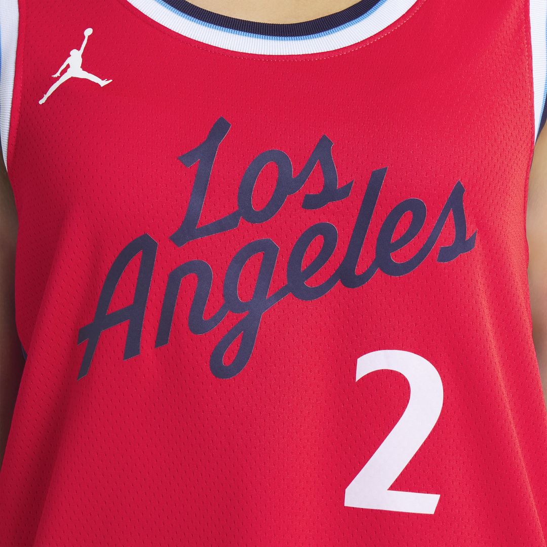 Kawhi Leonard LA Clippers Jordan Brand Unisex 2024/ 25 Swingman Jersey - Statement Edition - Red | NBA Fan Gear