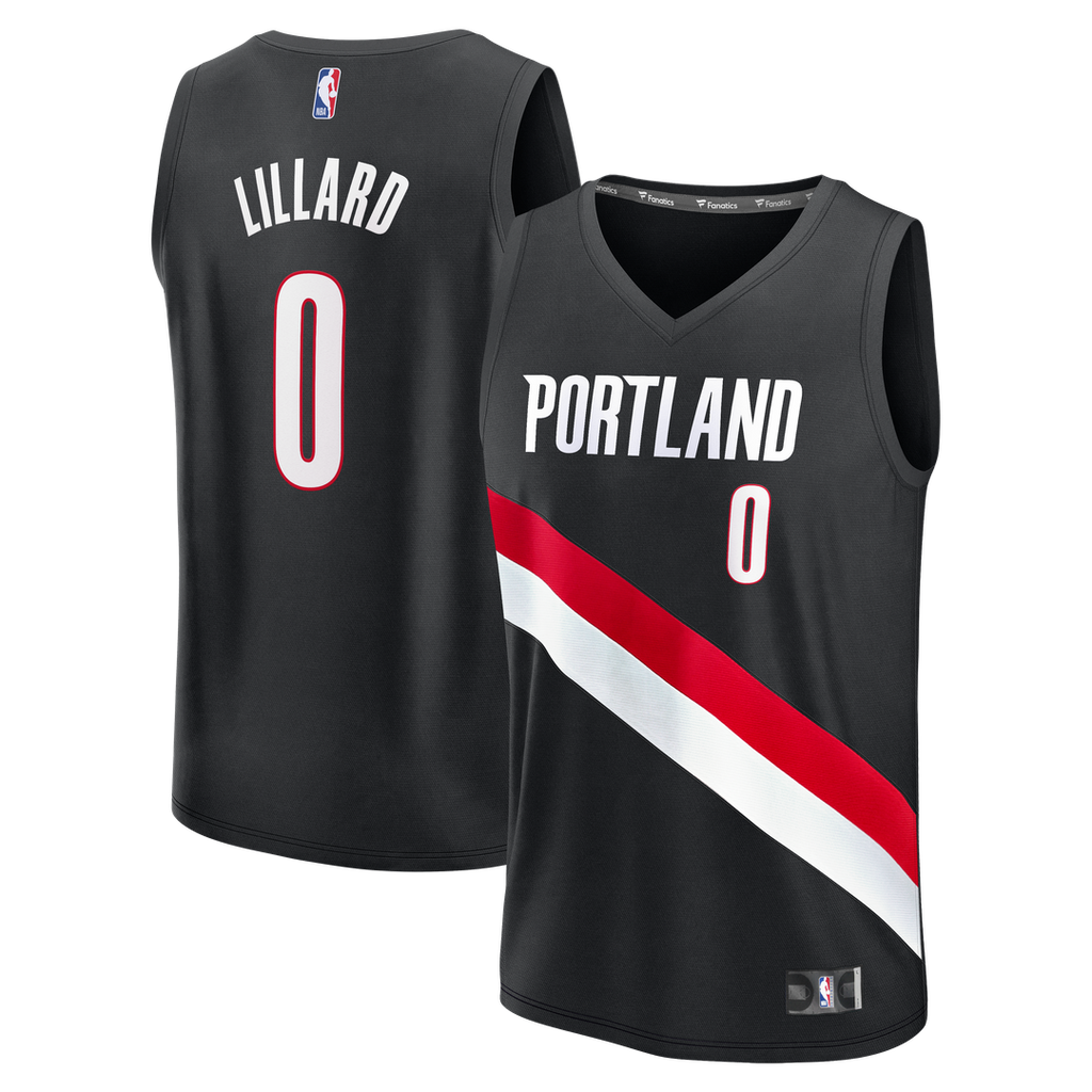 Damian Lillard Portland Trail Blazers Fanatics Youth Fast Break Replica Jersey - Black - Icon Edition | NBA Fan Gear